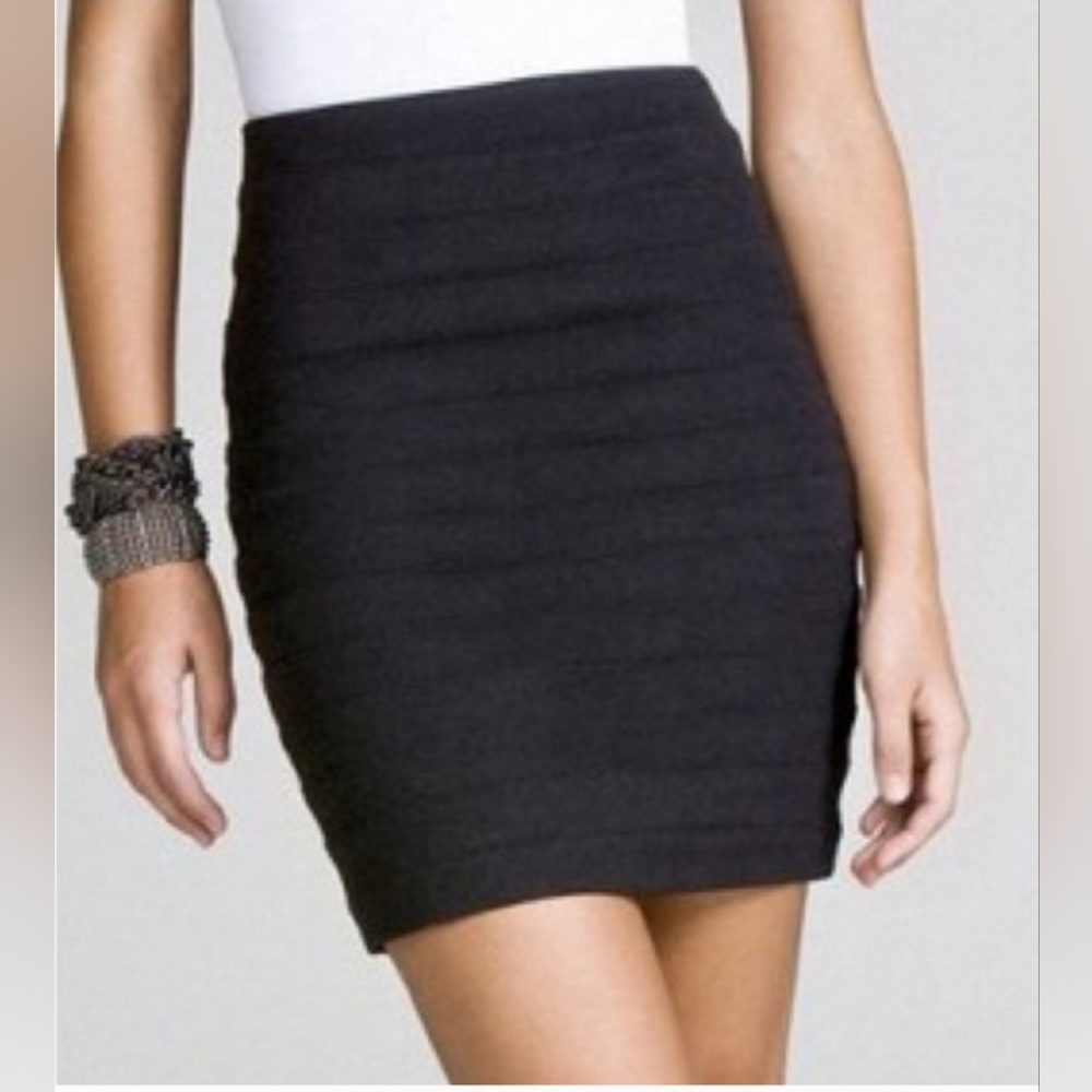 Black Mini Skirt by Express - Size 2